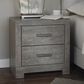 Signature Design by Ashley Culverbach 2 Drawer Nightstand in Driftwood Gray, , large