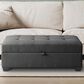 CorLiving Antonio Storage Ottoman in Gray, , large