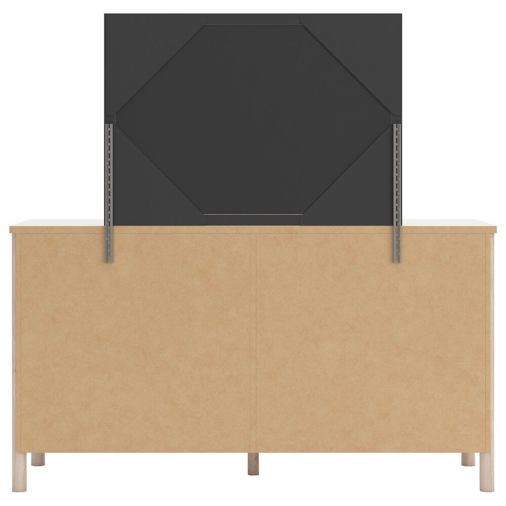 Ashley Cadmori Dresser and Mirror in Brown and White, , large