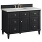 James Martin Vanities Lorelai 48" Single Vanity in Black Onyx with 3 cm Ethereal Noctis Quartz Top, , large