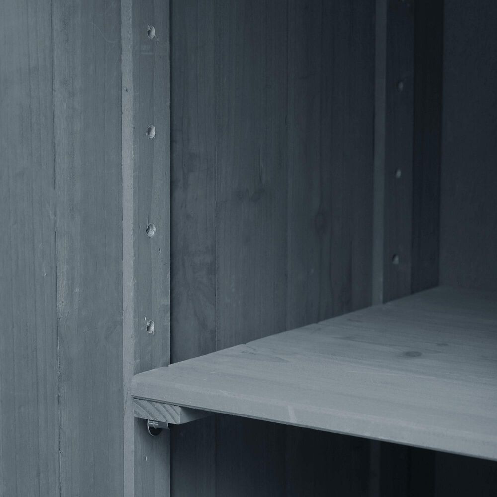 HOMLUX 53" Outdoor Kitchen Island in Grey Blue and Stainless Steel, , large