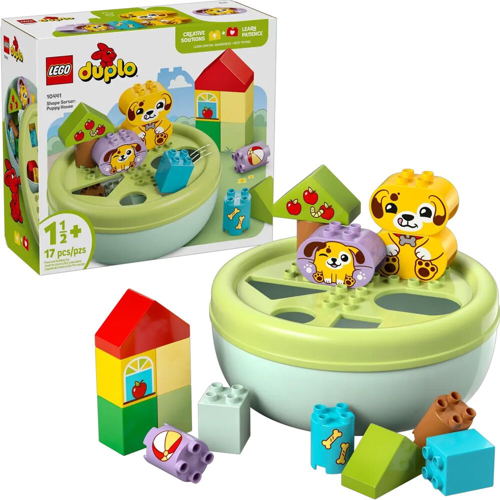 LEGO Duplo Shape Sorter - Puppy House Building Set, , large