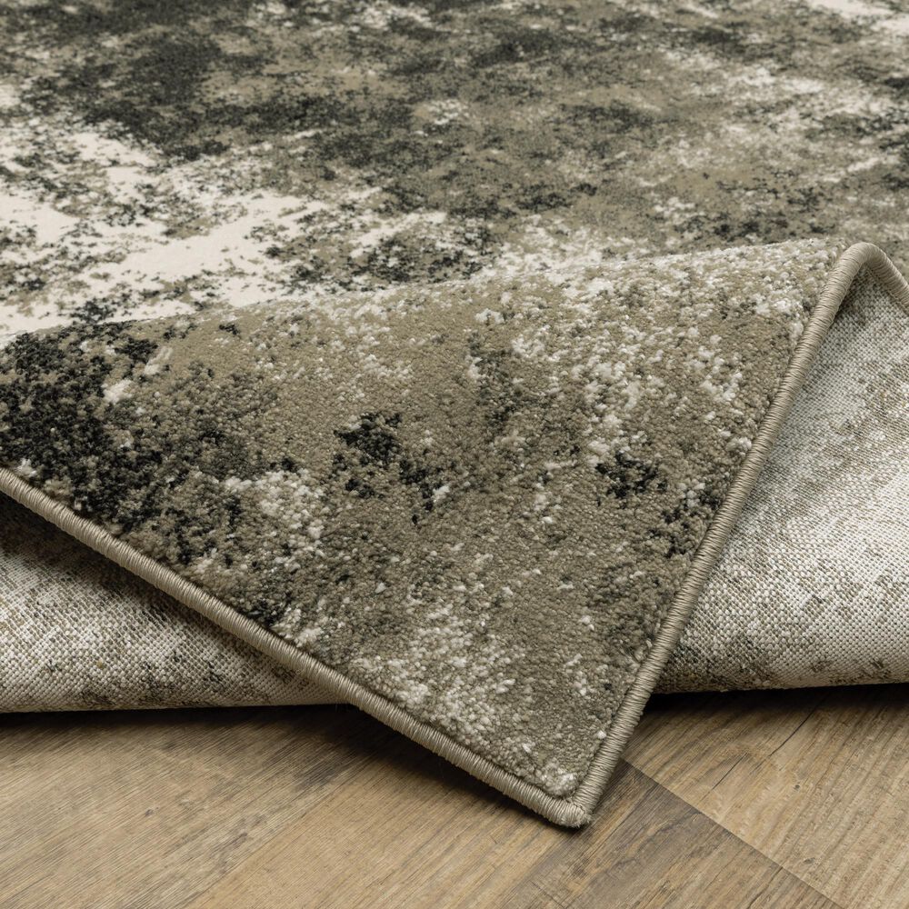 Oriental Weavers Venice Rimini 6&#39;7&quot; x 9&#39;2&quot; Charcoal and Beige Area Rug, , large