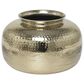 Maple and Jade 20" Decorative Vase with Hammered Top in Brushed Gold, , large