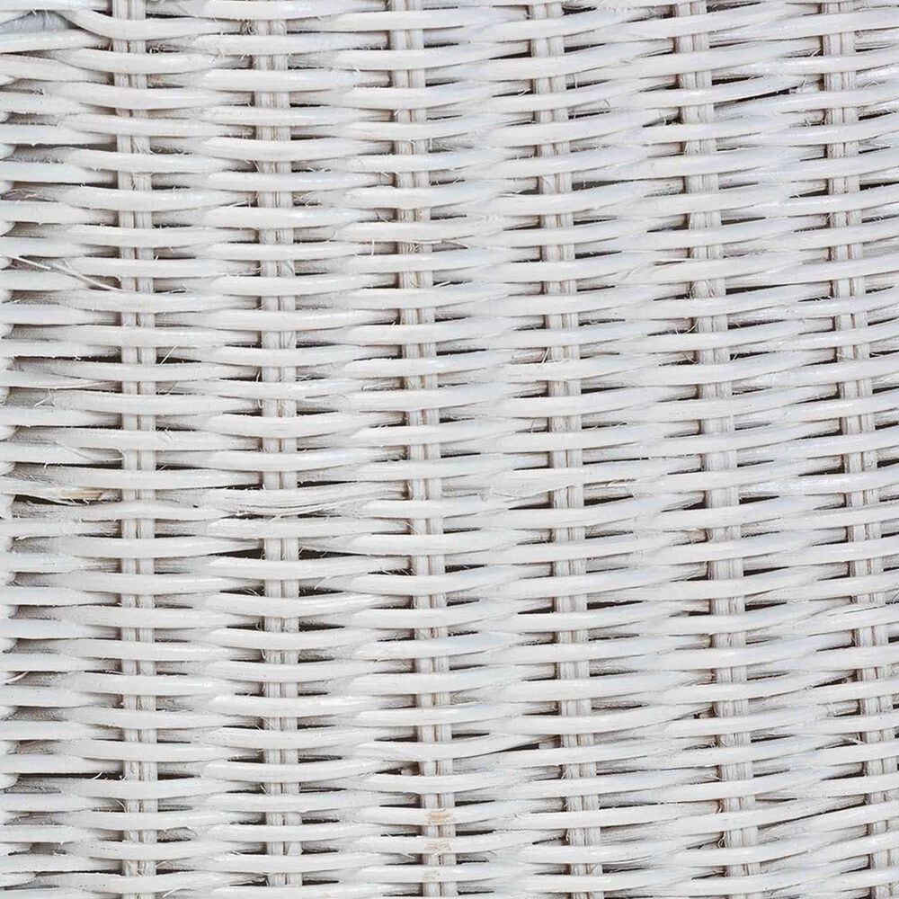 Baxton Studio Palm Patio Coffee Table in Chalk White, , large