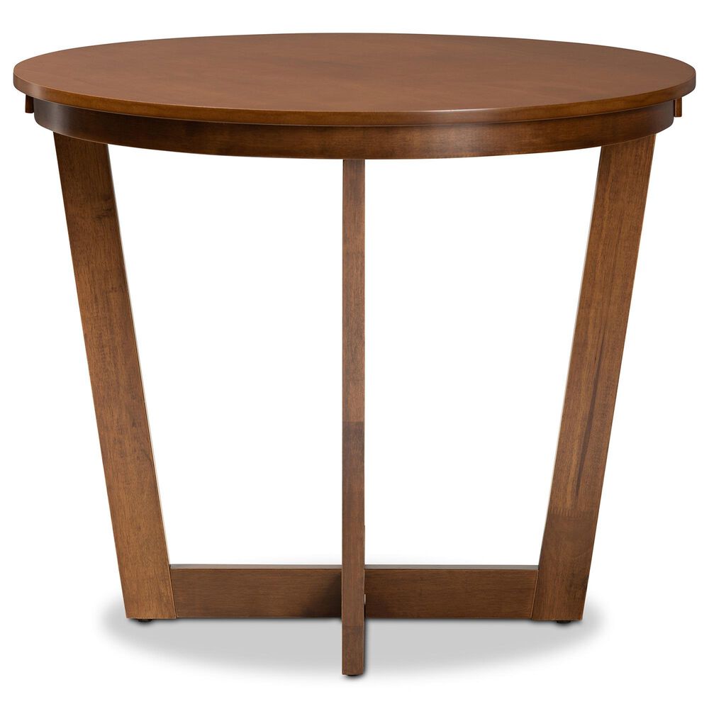 Baxton Studio Alayna Dining Table in Walnut Brown - Table Only, , large