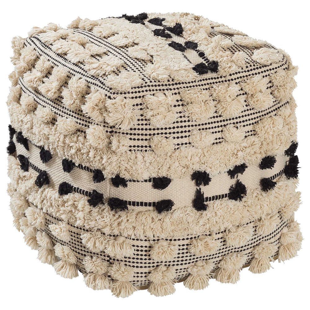 Tov Furniture Balhi Pouf in Beige, , large