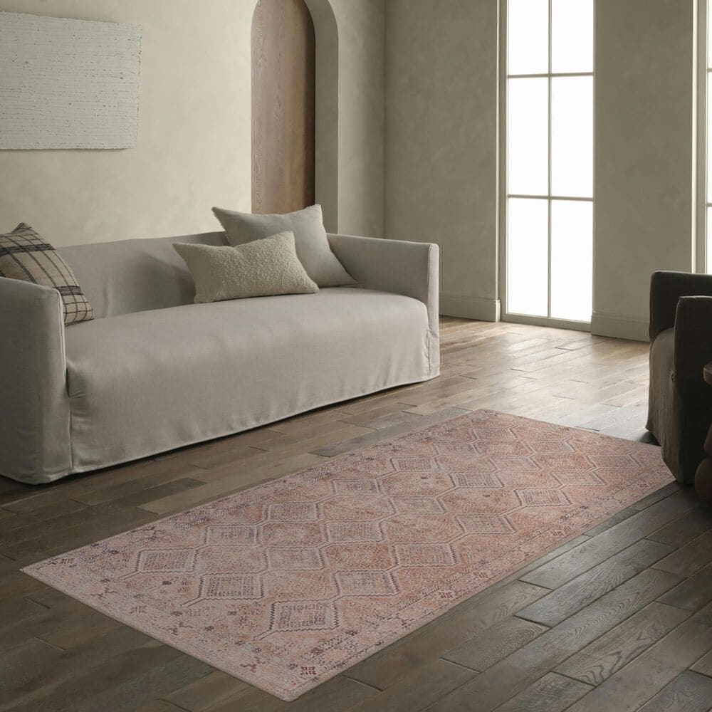 Jaipur Kindred Spanish Villa and Soft Pink 3&#39;9&quot; x 6&#39; Area Rug, , large