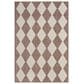 Nourison Positano Geometric Natural 4" x 6" Indoor/Outdoor Area Rug, , large