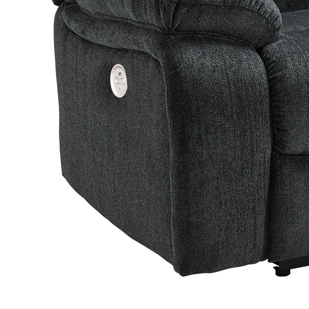 Ashley Draycoll Power Reclining Loveseat with Console in Slate, , large