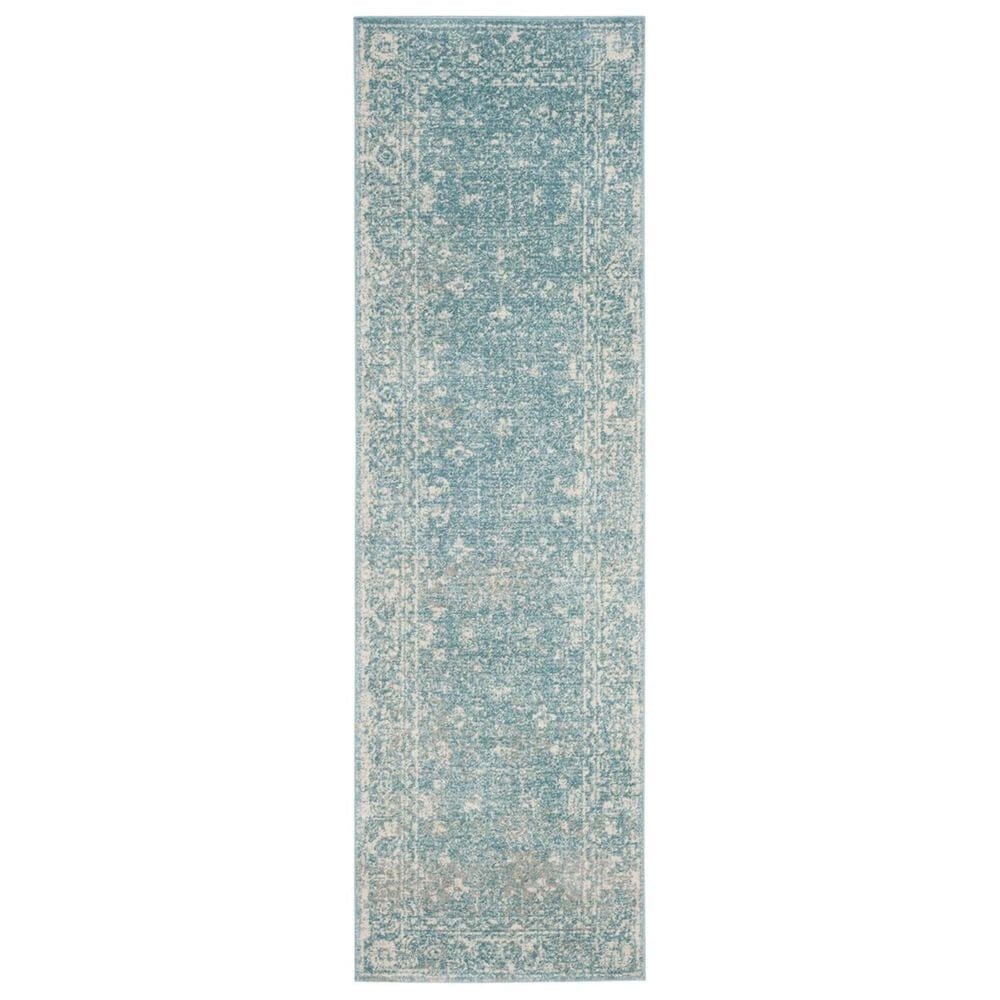 Safavieh Evoke EVK270D-27 2&#39;2&quot; x 7&#39; Light Blue/Ivory Runner, , large