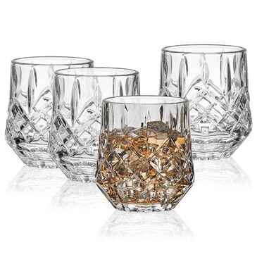 Lifetime Brands Wesley 11 Oz Double Old Fashioned Glasses in Clear (Set of 4), , large