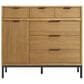Hawthorne Furniture Newport 5-Piece King Panel Bedroom Set in Natural Oak, , large