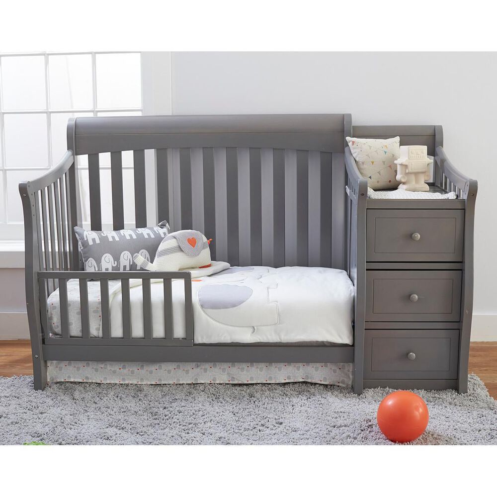 Sorelle Furniture Princeton Elite Crib and Changer in Weathered Gray, , large