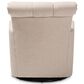 Baxton Studio Rayner Swivel Chair in Beige, , large