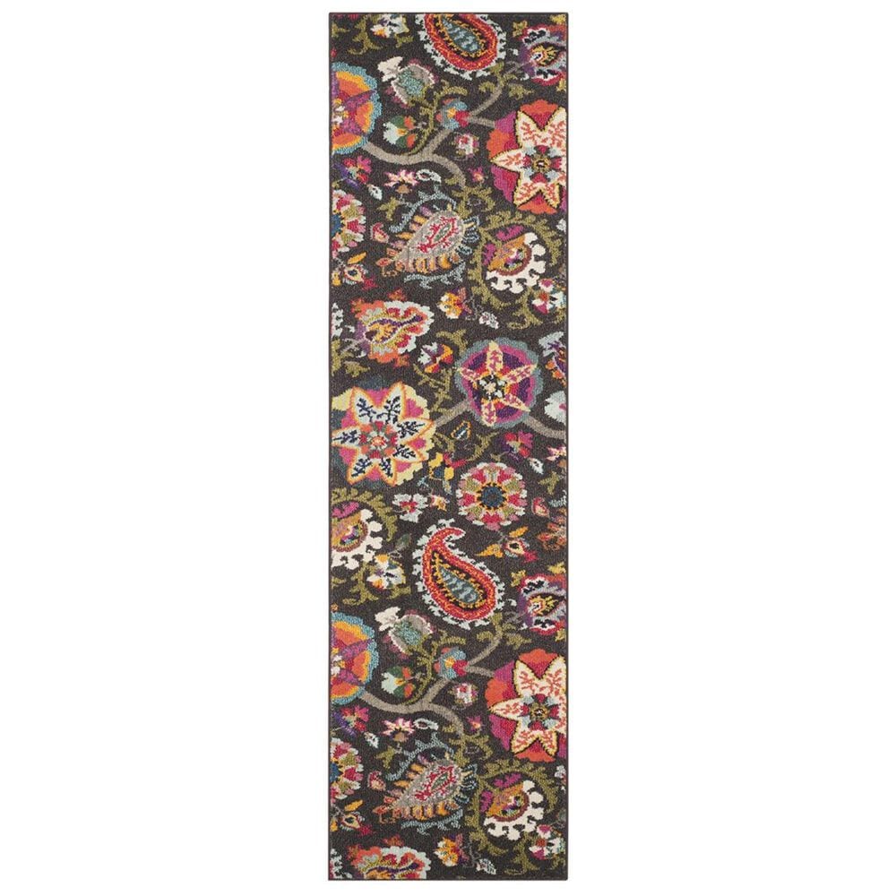 Safavieh Monaco MNC229B-212 2&#39;2&quot; x 12&#39; Brown/Multi Runner, , large