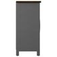 RTJ Furniture 2-Door Sideboard with Wine Storage in Antique Gray, , large