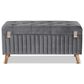 Baxton Studio Hanley Storage Ottoman in Grey, , large