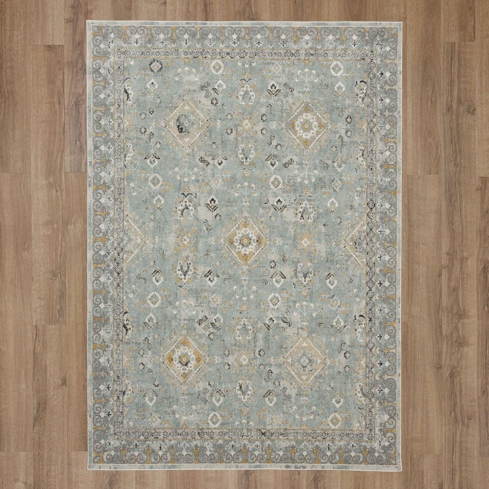 Karastan Windemere R1258 8&#39; x 10&#39;3&quot; Blue Area Rug, , large