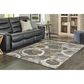 Ashley Faelyn 5" x 7"3" Gray, Brown and White Area Rug, , large