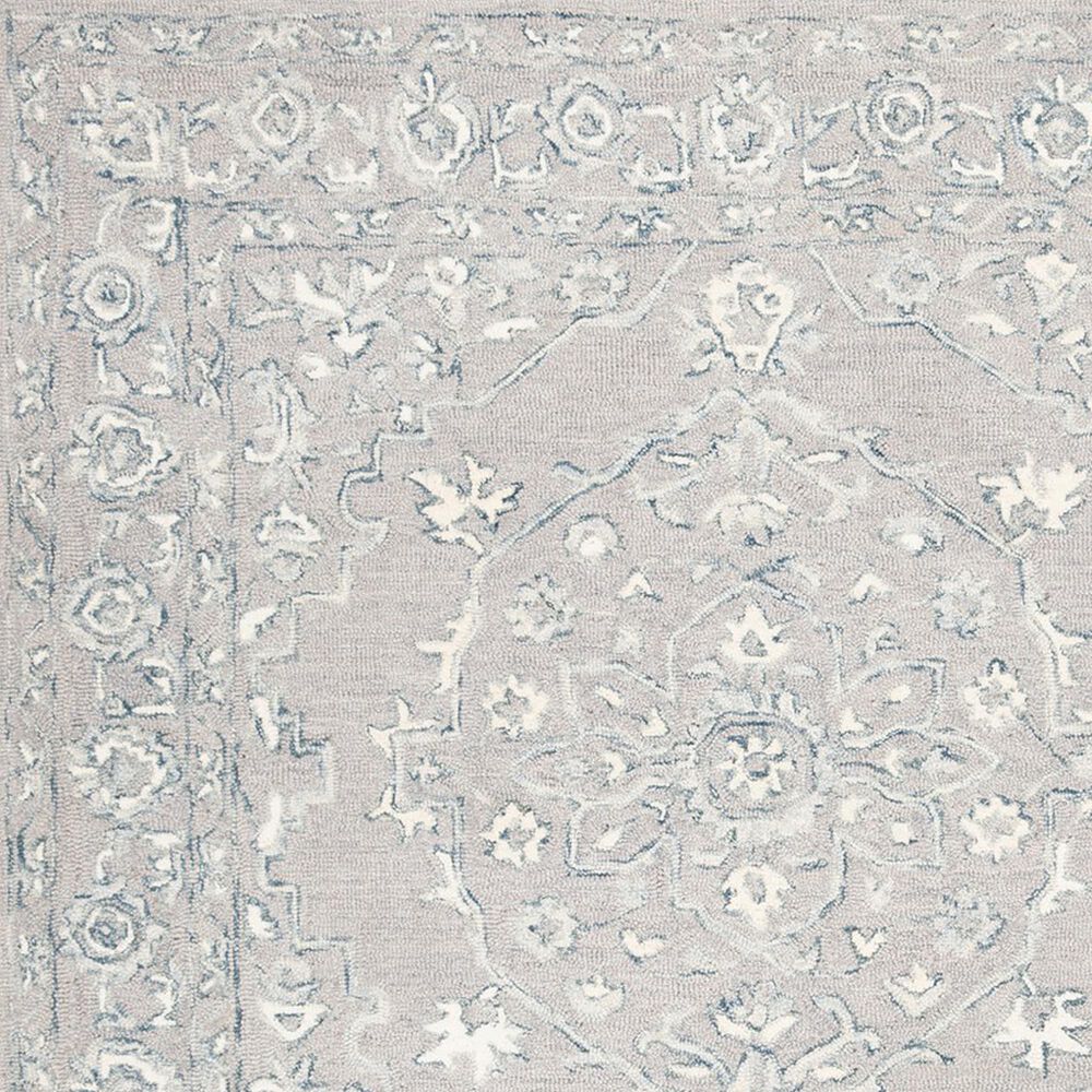 Safavieh Micro-Loop MLP504F 10&#39; x 14&#39; Light Grey and Ivory Area Rug, , large