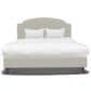 Jonathan Louis Design Lab Queen Platform Bed with Thrillist Pearl Upholstered in Walnut, , large