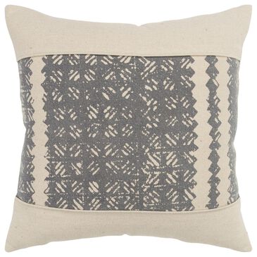Rizzy Home Donny Osmond 20" Down Filled Pillow in Charcoal and Cream, , large