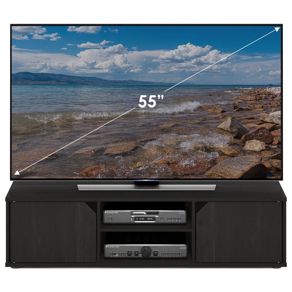 HOMLUX 47.2" TV Stand with 2-Door in Espresso, , large
