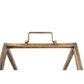 Creative Coop Metal House Shaped Fire Wood Holder with Handle in Gold, , large