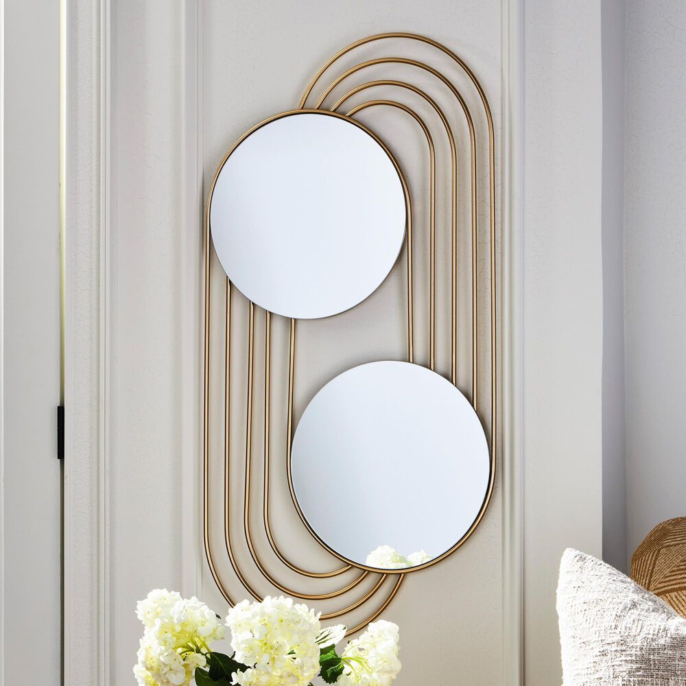 Ashley Warrenley Accent Wall Mirror in Gold, , large