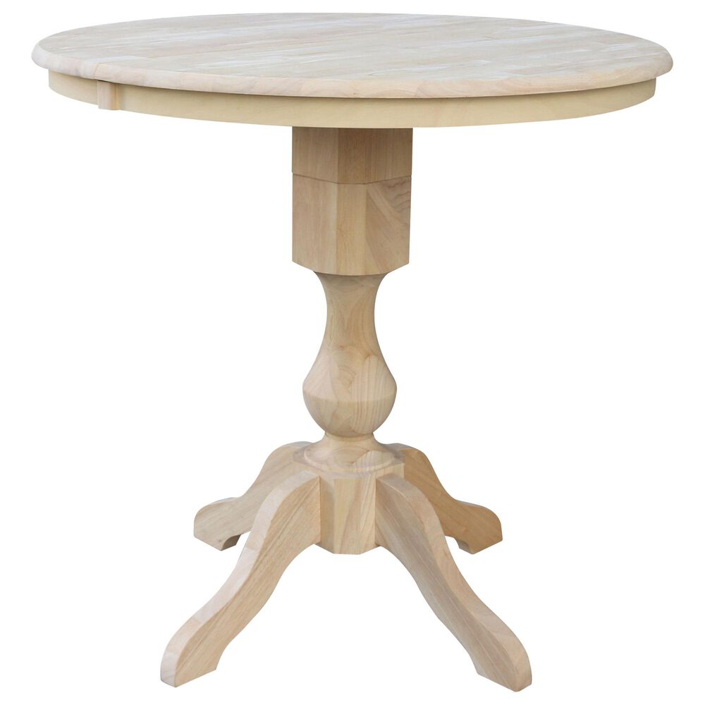 International Concepts Modern Farmhouse 36" Dining Table in Unfinished, , large