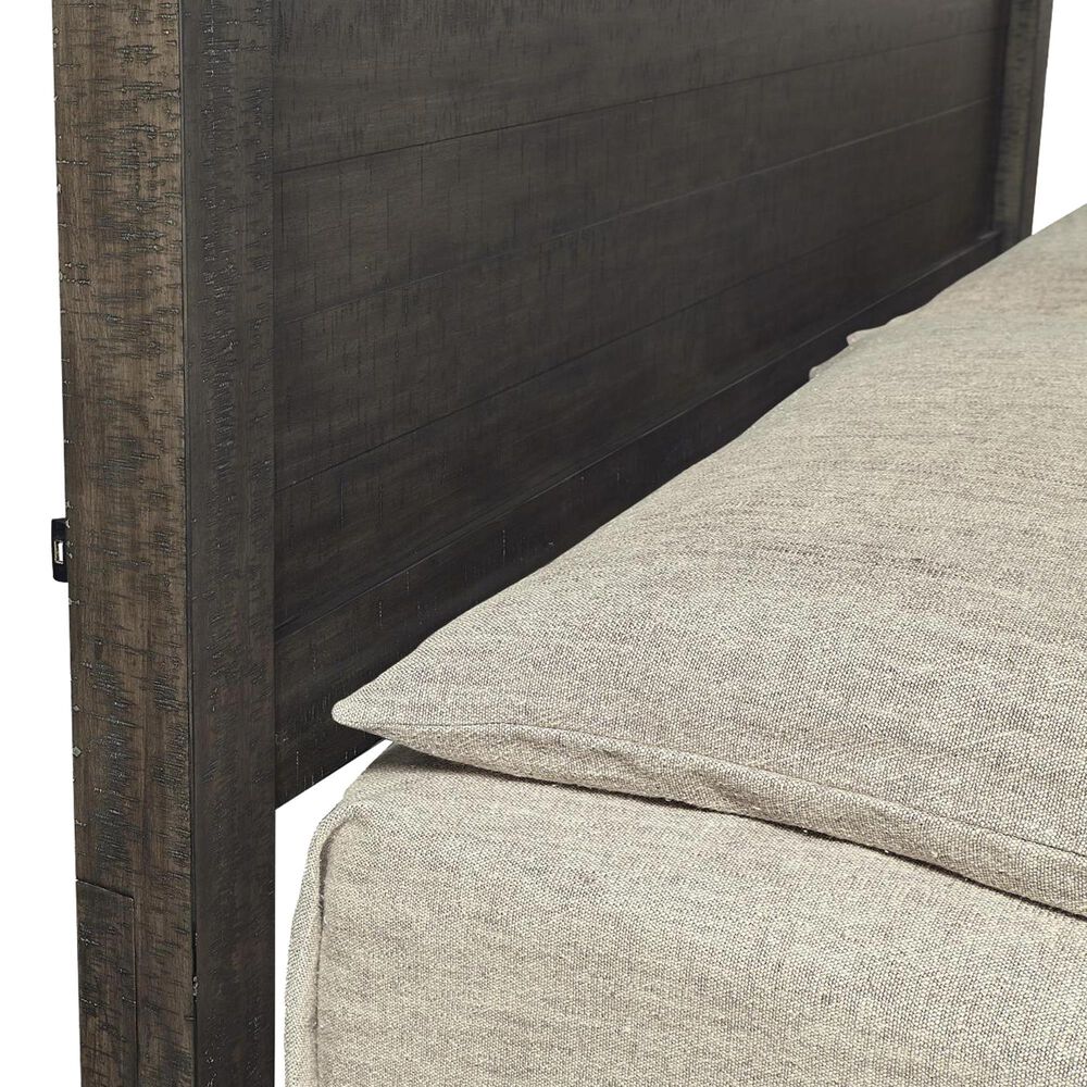 Riva Ridge Mill Creek 4 Piece Full Storage Bed Set in Carob, , large