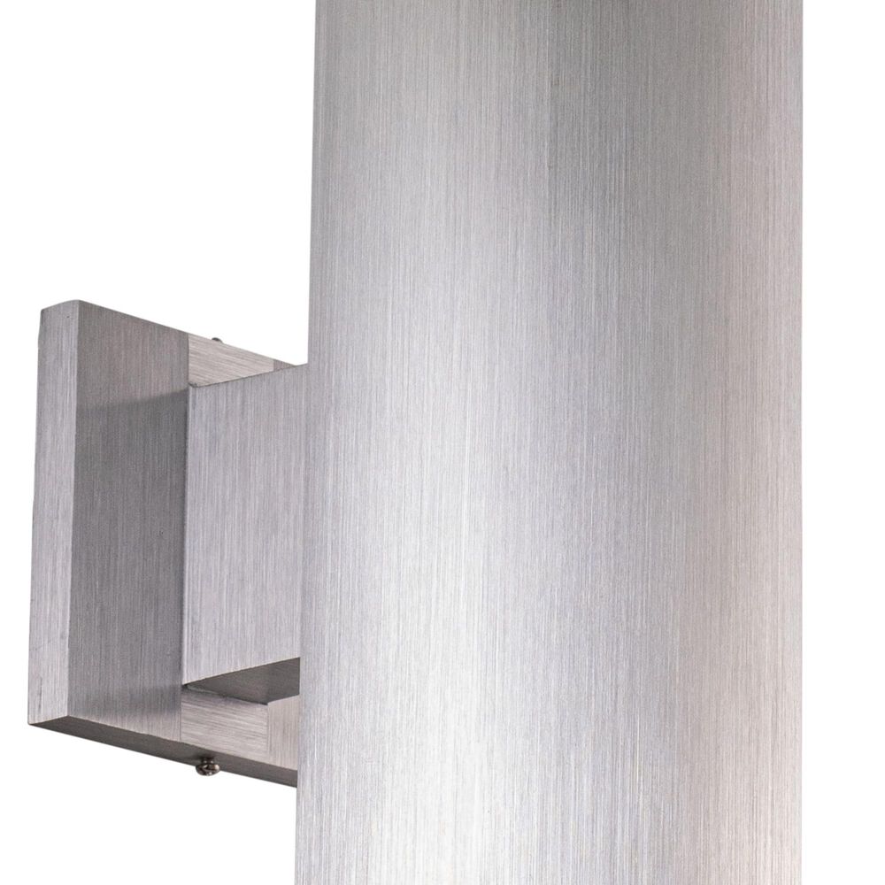 Vaxcel Chiasso 14.25" 2-Light Outdoor Wall Sconce in Satin Aluminum, , large