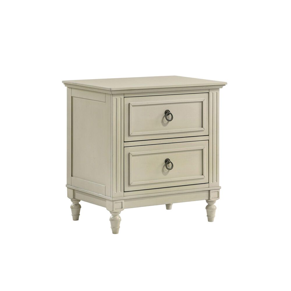 Mayberry Hill Sarah 2 Drawer Nightstand in Chrism White, , large