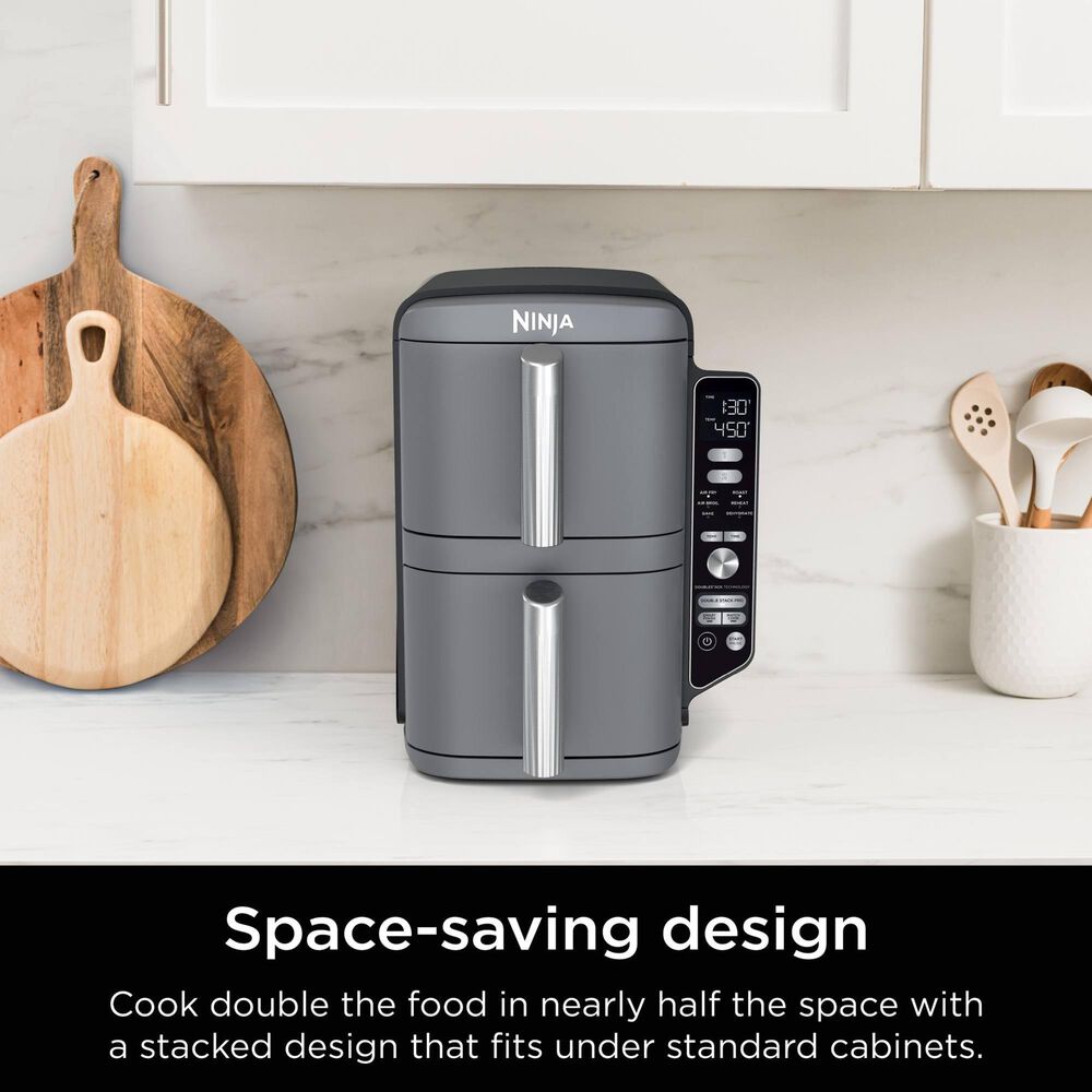 Ninja DoubleStack XL 2 Basket Multi Rack Air Fryer in Gray, , large