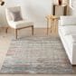 Nourison Rustic Textures Grey and Multicolor 6" x 9" Area Rug, , large