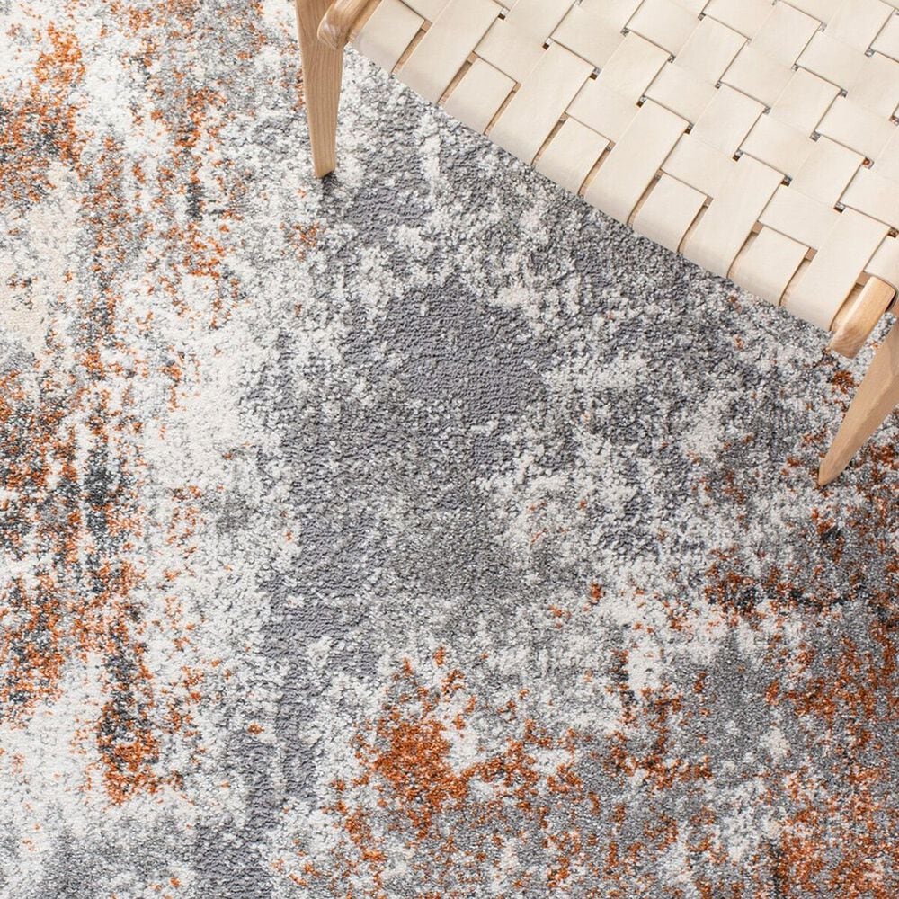 Safavieh Aston 9&#39; x 12&#39; Grey and Rust Area Rug, , large