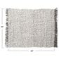 Teak Interiors 50" x 60" Shag Throw with Fringe in Natural and Grey Melange, , large