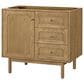 James Martin Vanities Laurent 36" Single Bathroom Vanity in Light Natural Oak with 3 cm Eternal Marfil Quartz Top and Rectangular Sink, , large