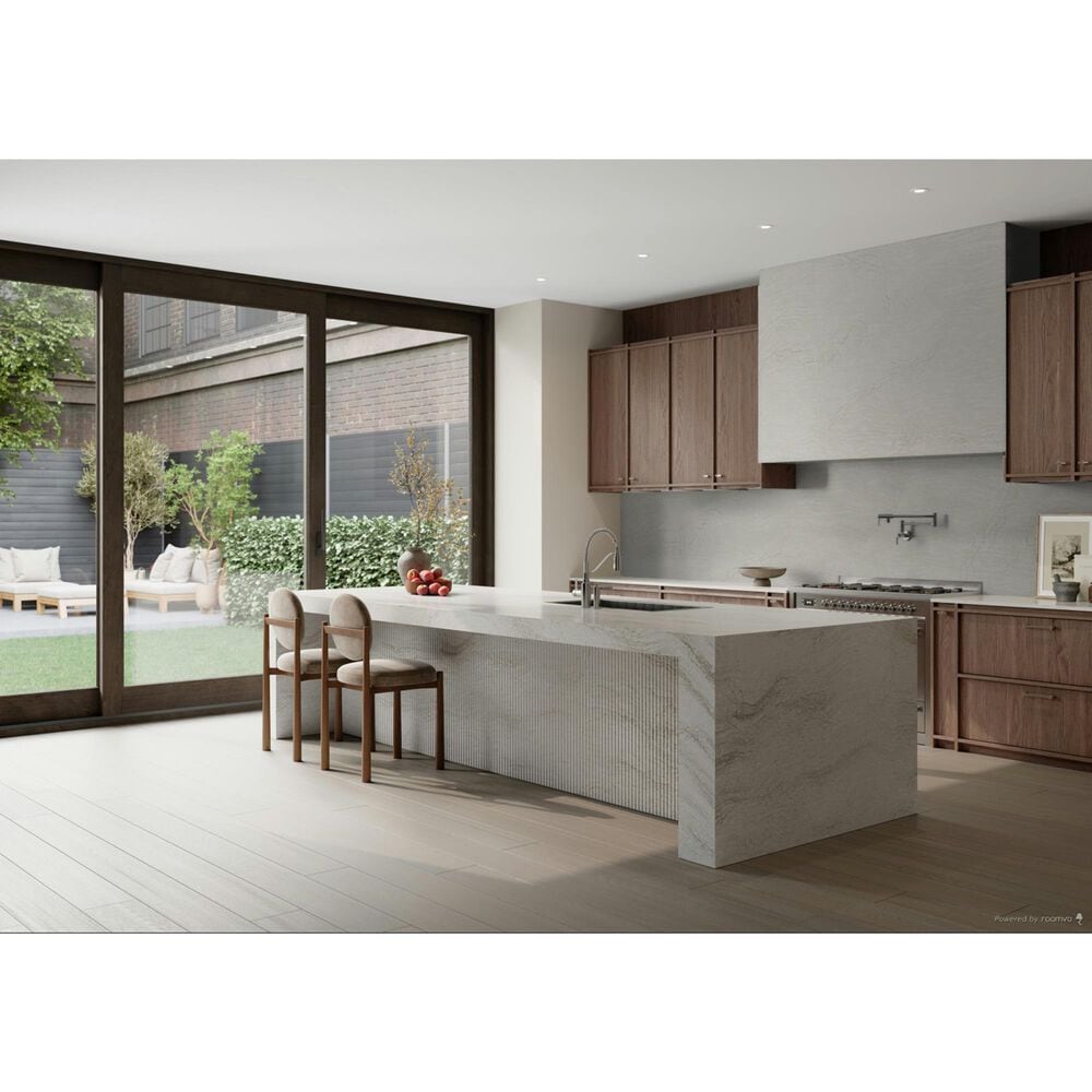 Cambria Luxury Delgatie 3cm Quartz Countertop in White and Beige, , large