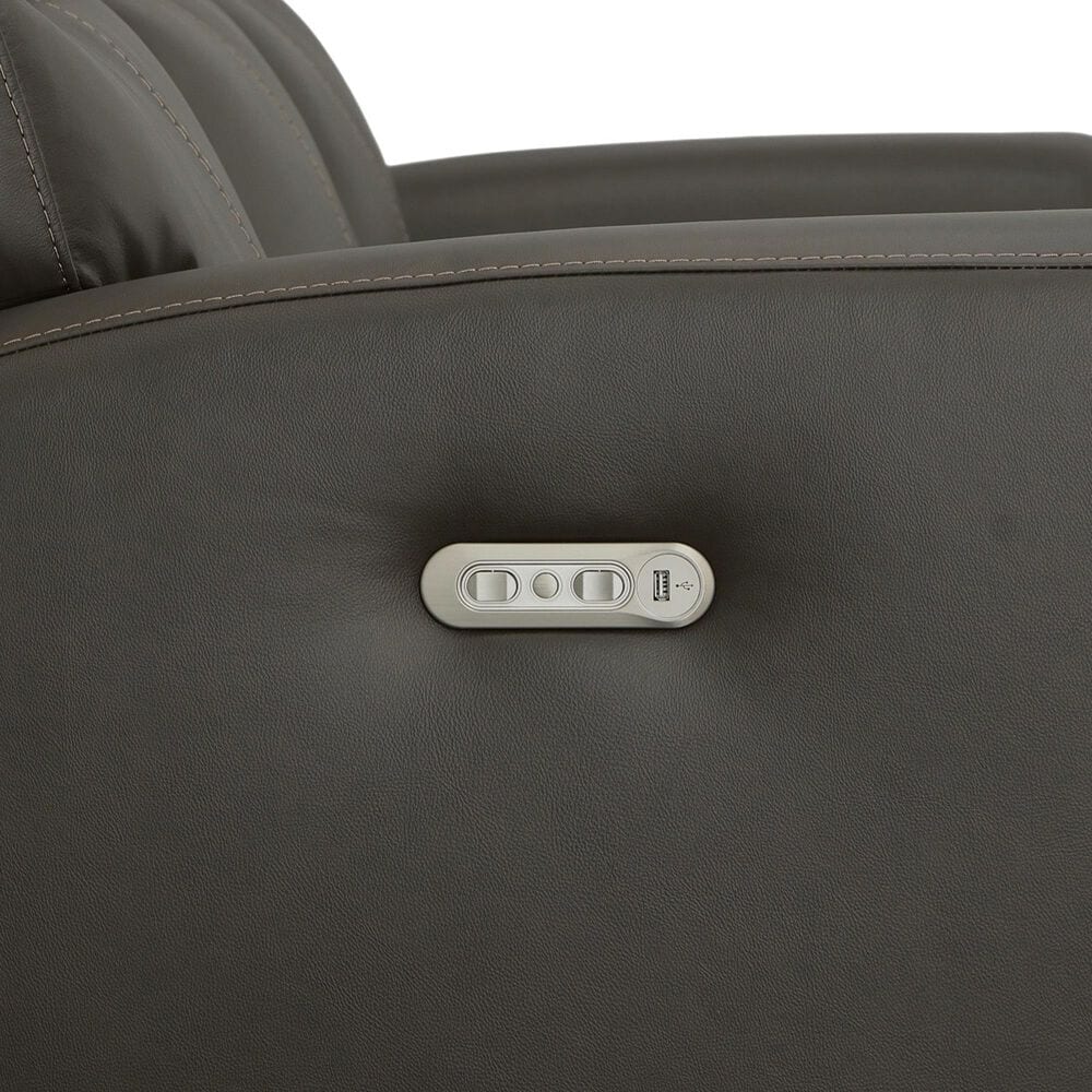 Flexsteel Jarvis Power Reclining Loveseat with Headrests in Mica, , large