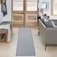 Nourison Courtyard Ivory and Blue 2"2" x 8" Indoor/Outdoor Runner, , large