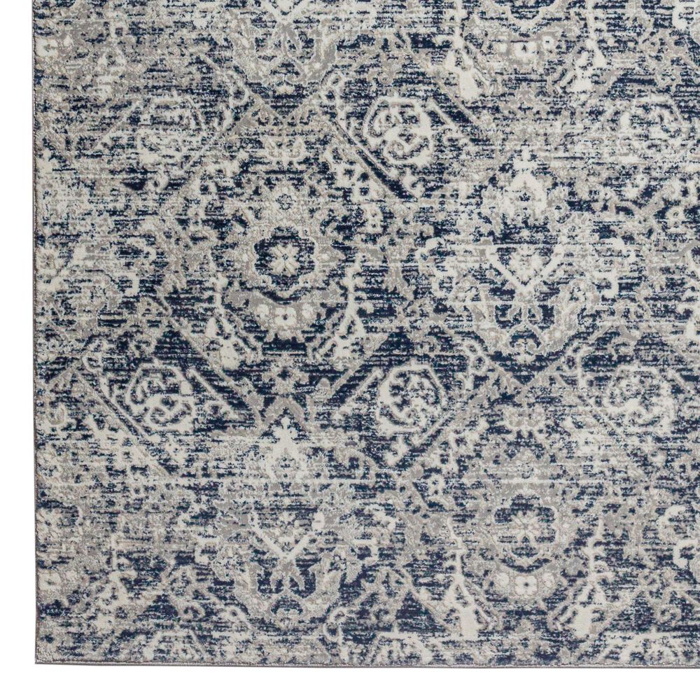 Radici USA Livigno Damask 5&#39;3&quot; x 7&#39;3&quot; Blue Area Rug, , large