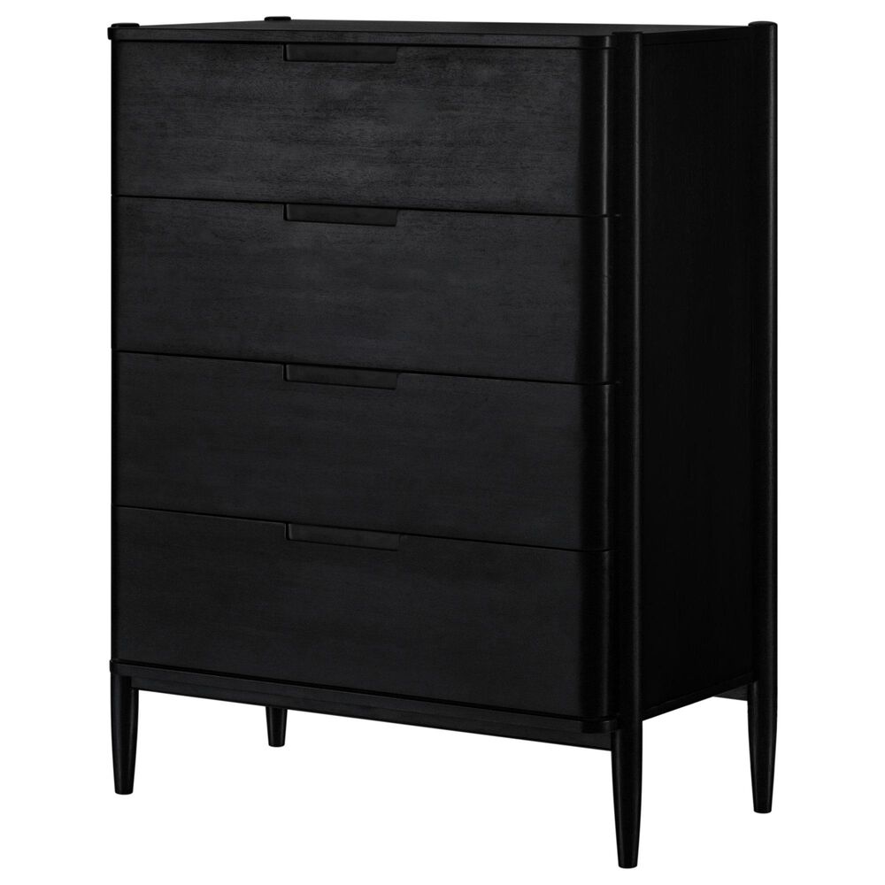 Marquette Interiors Casal 4-Drawer High Chest in Black, , large