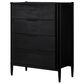 Marquette Interiors Casal 4-Drawer High Chest in Black, , large