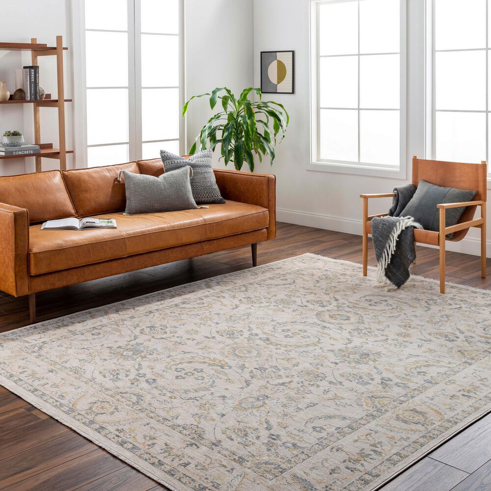 Surya Chicago CHG2300 11&#39;11&quot; x 15&#39;7&quot; Light Beige, Slate, Mustard, Light Grey Area Rug, , large