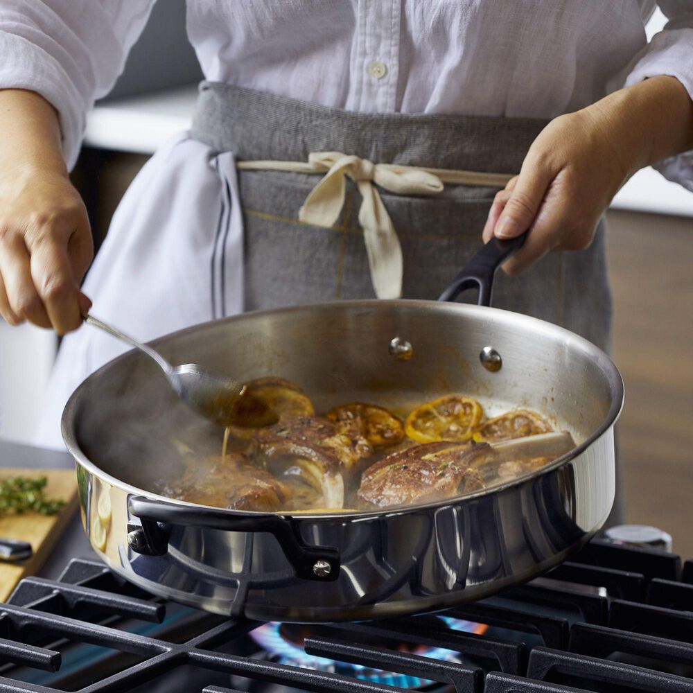 Kitchenaid 10-Piece 5-Ply Clad Cookware Set in Stainless Steel, , large