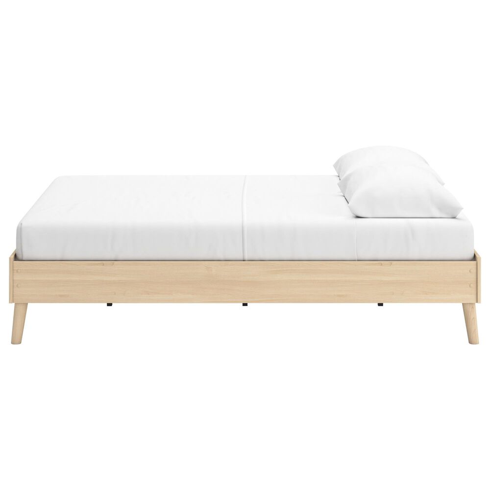 Ashley Cabinella Queen Platform Bed in Tan, , large