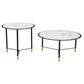 Zuo Modern Davis Coffee Table in Black, White, Black and Gold (Set of 2), , large