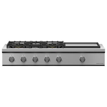 Fisher & Paykel 48" Liquid Propane Gas Rangetop with 5-Burner and Griddle in Stainless Steel, , large